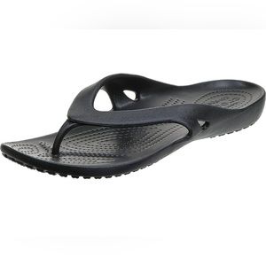 NEW Crocs Kadee II Black Flip Flops Sandals Women's 6